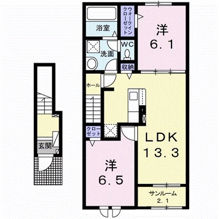 プラーム小諸Iの物件間取画像